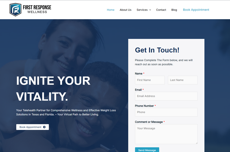first response wellness website